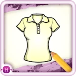 draw clothes android application logo